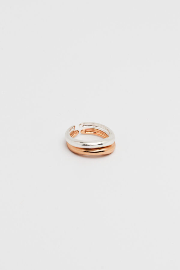 Anel orgânico prata P