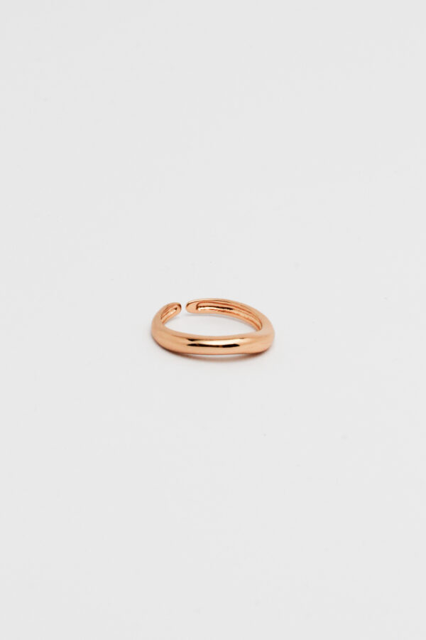 Anel orgânico ouro P