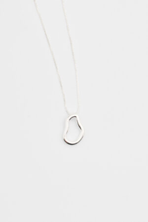 Colar Ping. Orgânico Prata P