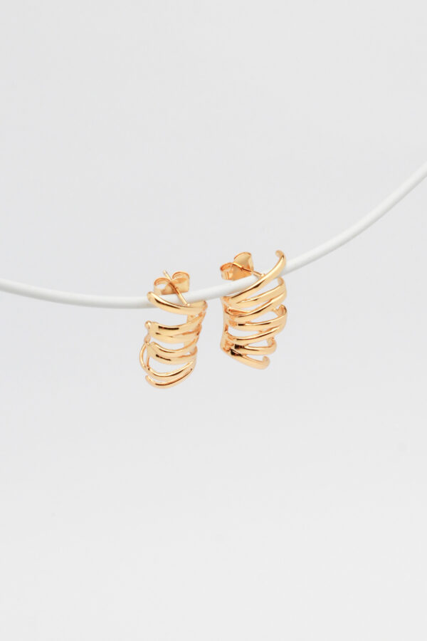 Earcuff Fios em Ouro