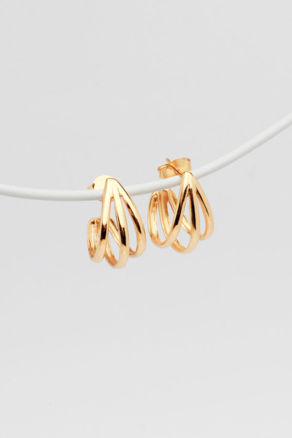 Argola Tripla em Ouro