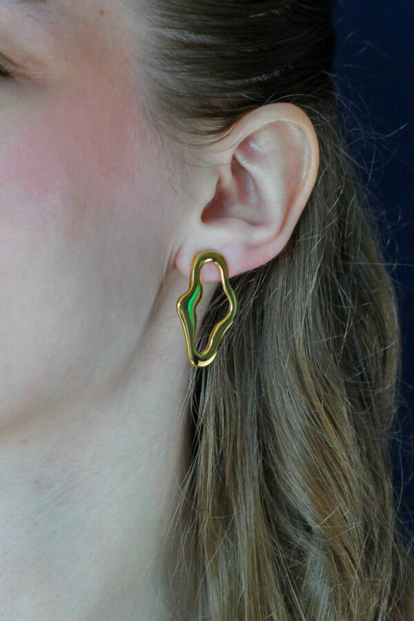 Brinco Orgânico G em Ouro