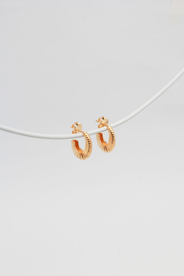 Argola Espiral em Ouro