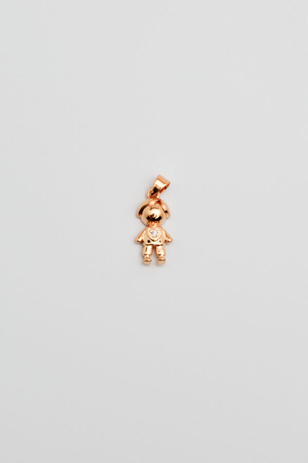 Pingente Filho Zircônia Central em Ouro