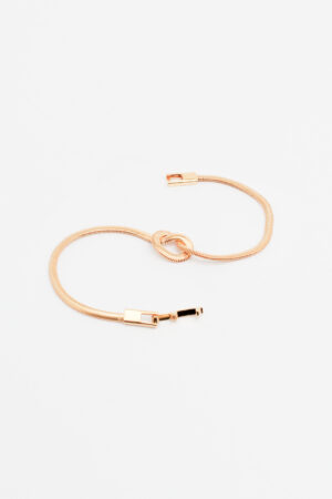 Pulseira Lacraia Nó em Ouro