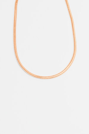 Corrente Rigida Trabalhada em Ouro