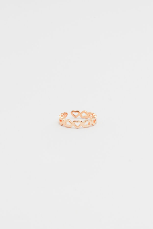 Anel Elo Corações Ajustavel