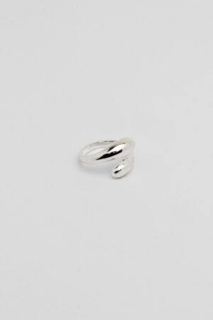 Anel gotas prata
